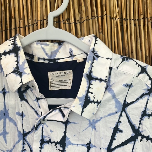 7 Diamonds Shibori Dyed Shirt - Picture 2 of 3
